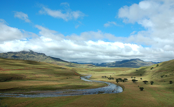 Drakensberg i Sydafrika