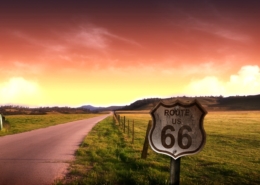 Billeje i Flagstaff USA - Route 66