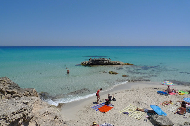 Strand på Formentera