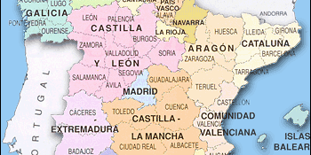 CarTrawler kort Spanien biludlejning