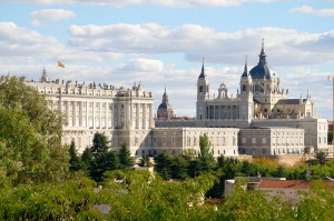 Det royale palads i Madrid