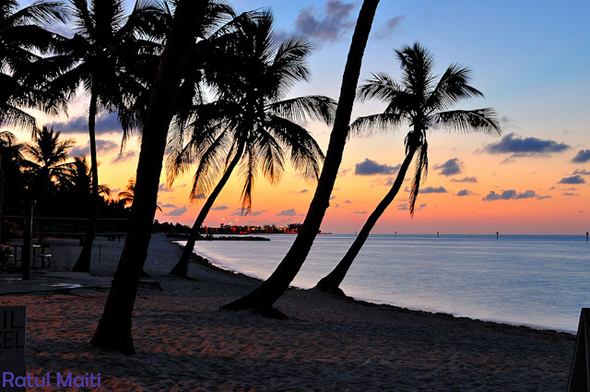 Miami solnedgang